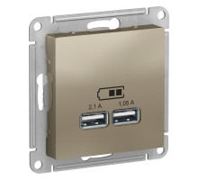 Розетка USB Schneider Electric AtlasDesign ATN000533 Шампань - ATN000533