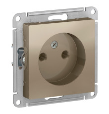 Розетка без заземления без шторок Schneider Electric AtlasDesign ATN000541 Шампань - ATN000541