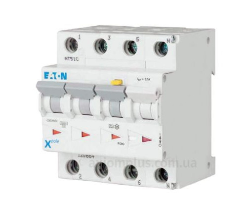 mRB4 3P+N, 20A, хар-ка C, 4.5kA, 30mA, тип А, 4M  Дифф. авт. выкл.