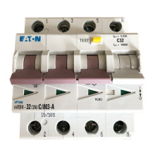 mRB4 3P+N, 32A, хар-ка C, 4.5kA, 30mA, тип А, 4M  Дифф. авт. выкл.