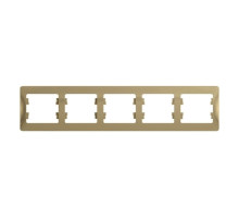 Рамка на 5 постов горизонтальная Schneider Electric Glossa GSL000405 Титан - GSL000405