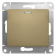 Выключатель 1-клавишный с подсветкой Schneider Electric Glossa GSL000413 Титан - GSL000413