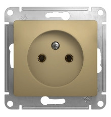 Розетка без заземления без шторок Schneider Electric Glossa GSL000441 Титан - GSL000441
