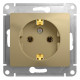Розетка с заземлением без шторок Schneider Electric Glossa GSL000443 Титан - GSL000443