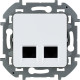 Роз 2ХRJ45 6 UTP БЕЛ INSPIRIA | арт.673840