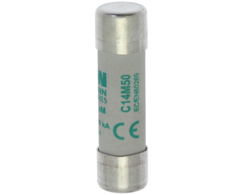 Вставка плавкая цилиндр., 50A, 400VAC, 14x51mm, тип aM