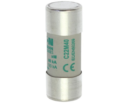 Вставка плавкая цилиндр., 40A, 690VAC, 22x58mm, тип aM