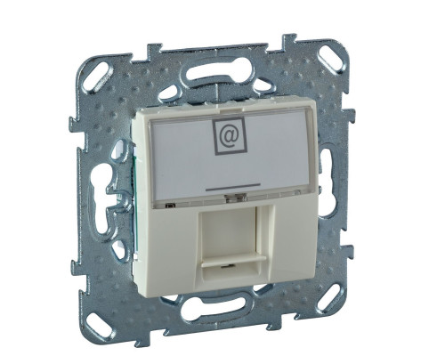 MGU5.421.25ZD КОМПЬЮТЕРНАЯ РОЗЕТКА 1ХRJ45 КАТ. 5Е, С ПОЛЕМ ДЛЯ НАДПИСИ БЕЖЕВЫЙ - MGU5.421.25ZD