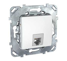 MGU5.492.18ZD UNICA РОЗЕТКА телефонная, RJ11, одиночная, 4 контакта, БЕЛЫЙ - MGU5.492.18ZD