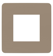 NU280226 UNICA STUDIO РАМКА 1-ПОСТОВАЯ, ПЕСОЧНЫЙ/БЕЛЫЙ - NU280226