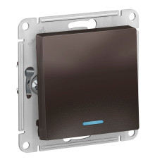 Выключатель 1-клавишный с подсветкой Schneider Electric AtlasDesign ATN000613 Мокко - ATN000613