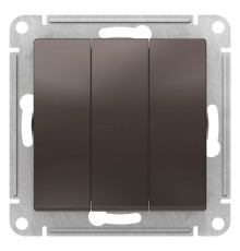 Выключатель 3-клавишный Schneider Electric AtlasDesign ATN000631 Мокко - ATN000631