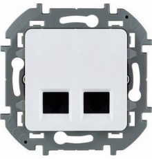 Inspiria - Розетка 2хRJ-45 UTP CAT5E (белый)