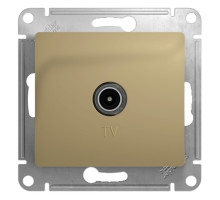 Снят с продажи!Розетка TV оконченая Schneider Electric Glossa GSL000491 Титан - GSL000491