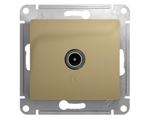 Снят с продажи!Розетка TV оконченая Schneider Electric Glossa GSL000491 Титан - GSL000491