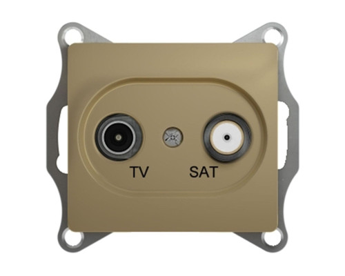 Розетка TV-SAT оконечная 1DB Schneider Electric Glossa GSL000497 Титан - GSL000497