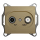 Розетка TV-SAT оконечная 1DB Schneider Electric Glossa GSL000497 Титан - GSL000497