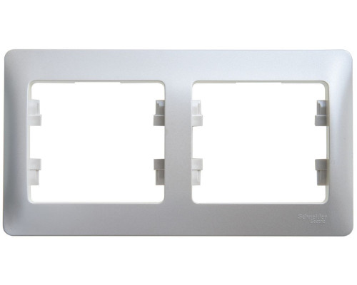 Рамка на 2 поста горизонтальная Schneider Electric Glossa GSL000602 Перламутр - GSL000602
