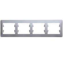 Рамка на 4 поста горизонтальная Schneider Electric Glossa GSL000604 Перламутр - GSL000604