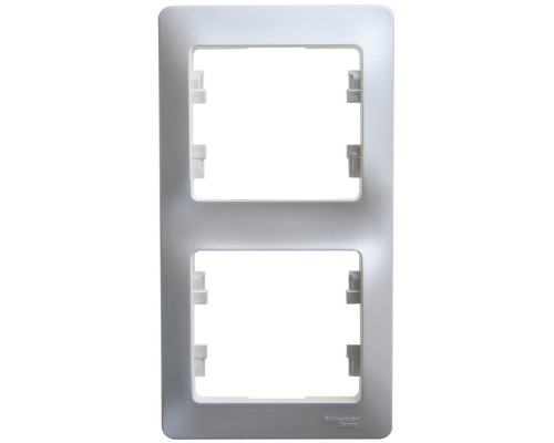 Рамка на 2 поста вертикальная Schneider Electric Glossa GSL000606 Перламутр - GSL000606