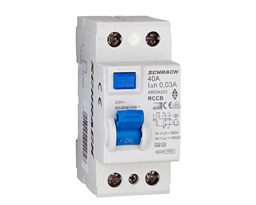 AR 10кА 2P 40A/ 30mA УЗО тип A