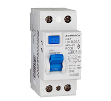 AR 10кА 2P 63A/ 30mA УЗО тип A