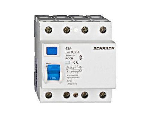 AR 10кА 4P 63A/ 30mA УЗО тип AC