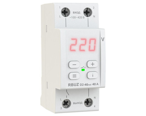 Реле напряжения RBUZ D2-40 red
