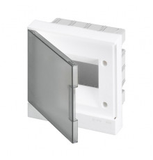 Щиток встраив. ABB Basic E BEF402206, 6M, прозр. серая дверь, 63A, IP40, 190x180x102mm, PEN-шина