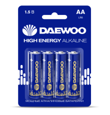 AA 4шт DAEWOO HIGH ENERGY Alkaline LR6 BL-4