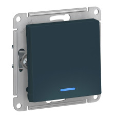 Выключатель 1-клавишный с подсветкой Schneider Electric AtlasDesign ATN000813 Изумруд - ATN000813