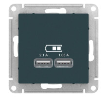 Розетка USB Schneider Electric AtlasDesign ATN000833 Изумруд - ATN000833