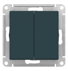 Выключатель 2-клавишный Schneider Electric AtlasDesign ATN000851 Изумруд - ATN000851