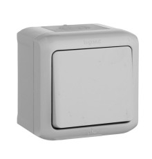 Quteo - Кнопка 6А IP44 (серый)