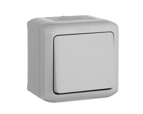 Quteo - Кнопка 6А IP44 (серый)