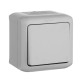 Quteo - Кнопка 6А IP44 (серый)