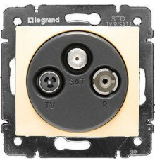 Valena - Розетка TV-RD-SAT-каб.сеть 2400MHz, < 1,5 дБ, сл.кость (инд. упаковка)