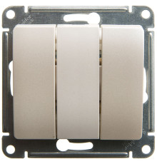 Выключатель  3-клавишный Schneider Electric Glossa GSL000631 Перламутр - GSL000631