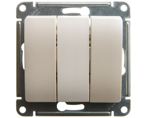 Выключатель  3-клавишный Schneider Electric Glossa GSL000631 Перламутр - GSL000631