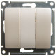 Выключатель  3-клавишный Schneider Electric Glossa GSL000631 Перламутр - GSL000631