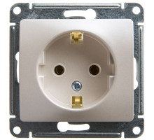 Розетка с заземлением без шторок Schneider Electric Glossa GSL000643 Перламутр - GSL000643