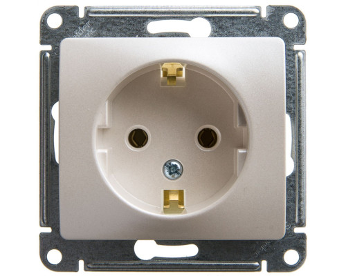Розетка с заземлением без шторок Schneider Electric Glossa GSL000643 Перламутр - GSL000643