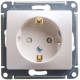 Розетка с заземлением со шторками Schneider Electric Glossa GSL000645 Перламутр - GSL000645