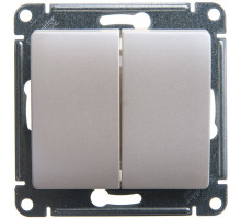 Выключатель  2-клавишный Schneider Electric Glossa GSL000651 Перламутр - GSL000651