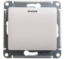 Переключатель 1-клавишный, с подсветкой Schneider Electric Glossa GSL000663 Перламутр - GSL000663