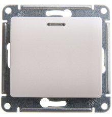 Переключатель 1-клавишный, с подсветкой Schneider Electric Glossa GSL000663 Перламутр - GSL000663