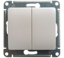 Переключатель  2-клавишный Schneider Electric Glossa GSL000665 Перламутр - GSL000665