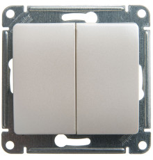 Переключатель  2-клавишный Schneider Electric Glossa GSL000665 Перламутр - GSL000665