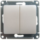Переключатель  2-клавишный Schneider Electric Glossa GSL000665 Перламутр - GSL000665