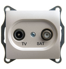 Розетка TV-SAT оконечная 1DB Schneider Electric Glossa GSL000697 Перламутр - GSL000697